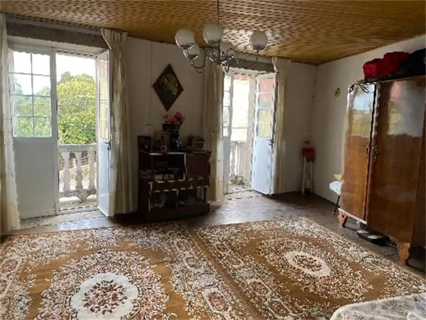 Sala d'estar de Pis en venda en Agolada amb Traster, Moblat i Balcó