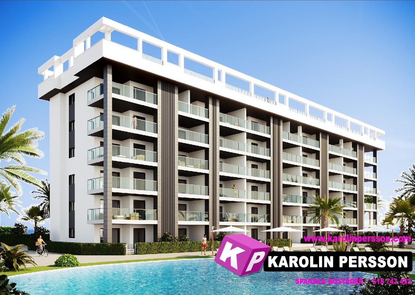 Exterior view of Flat for sale in Torrevieja  with Air Conditioner, Private garden and Terrace