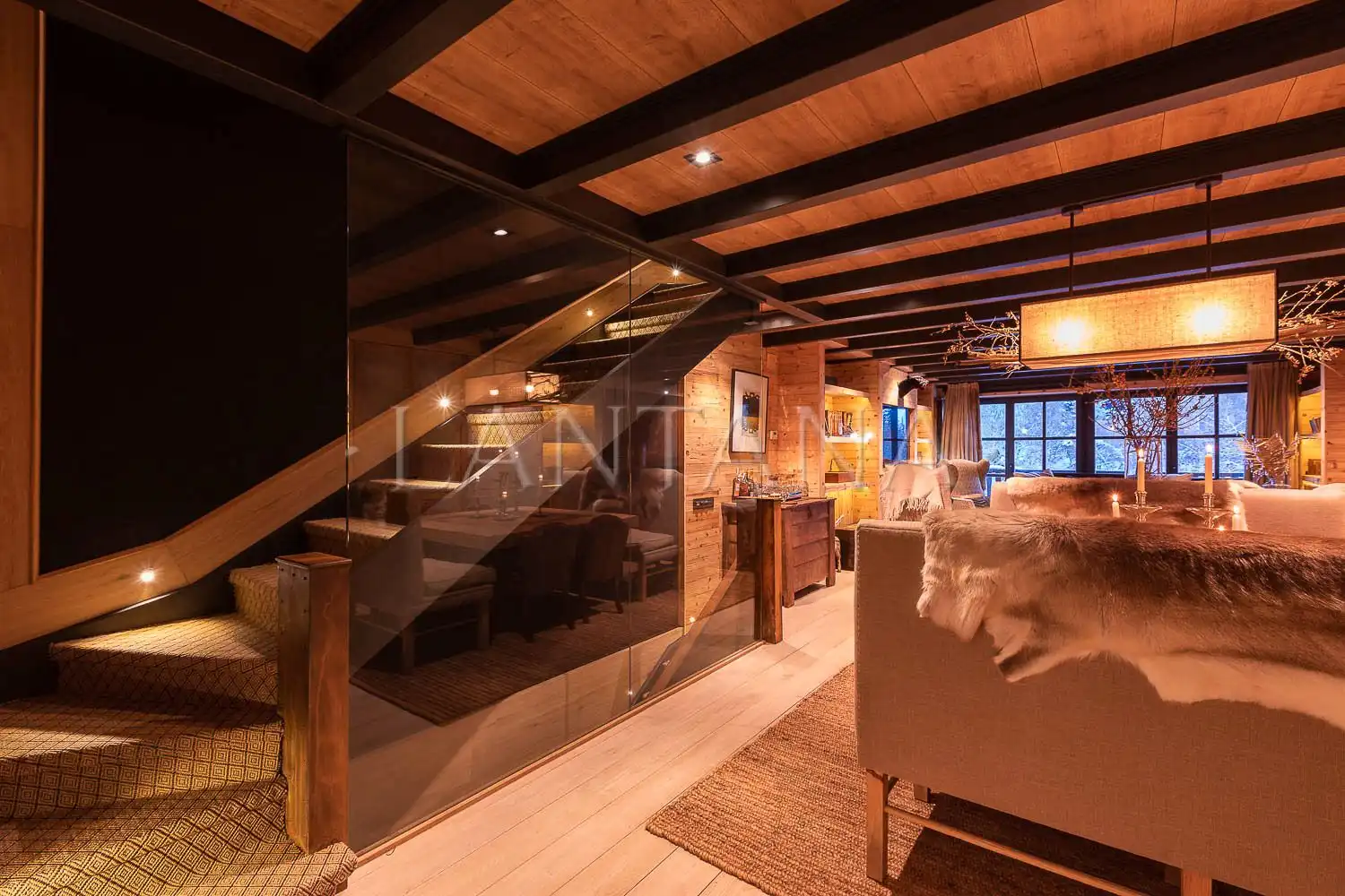Sala de estar de Casa adosada en venta en Naut Aran con Calefacción, Parquet y Trastero
