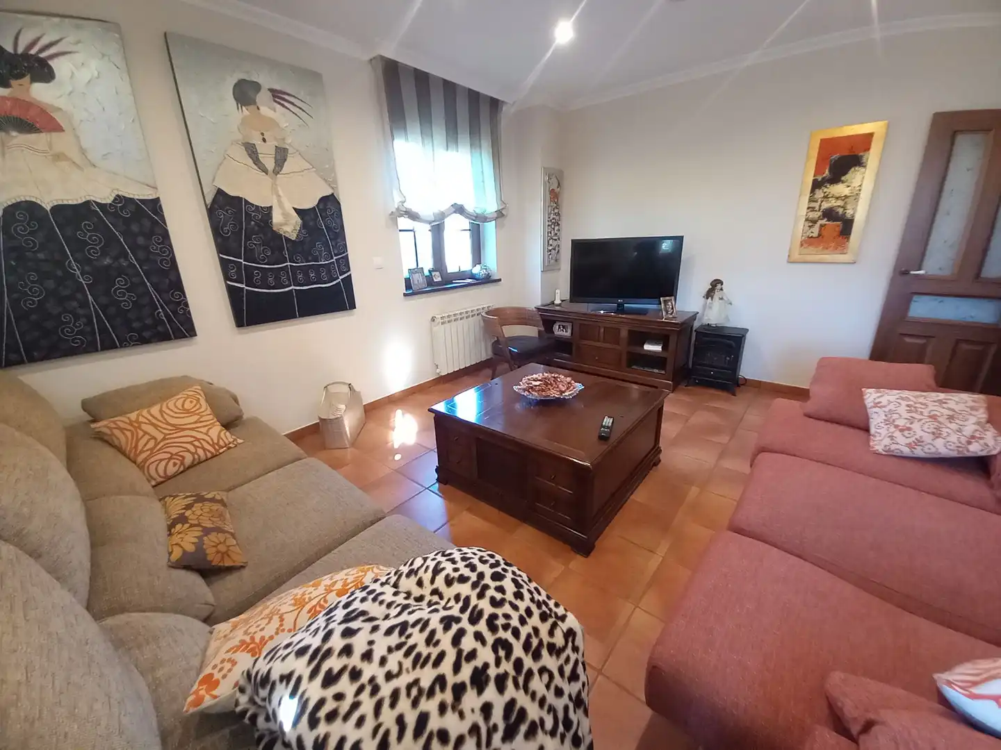 Living room of Houses for sale in Ribeira  with Heating, Private garden and Storage room
