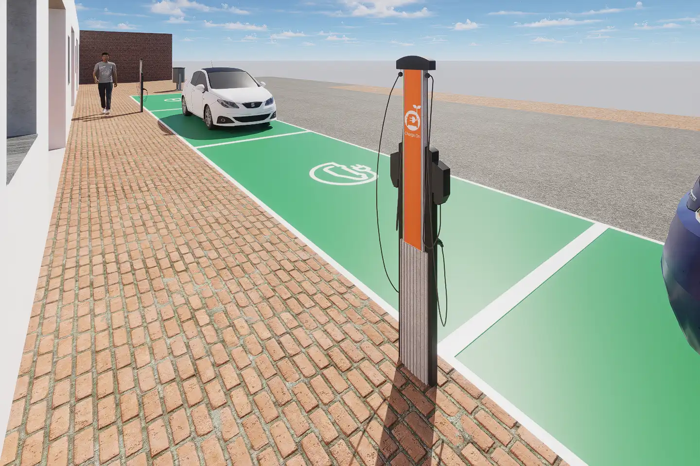Parkplatz von Wohnungen zum Verkauf in Puebla de Sancho Pérez mit Klimaanlage, Heizung und Möbliert