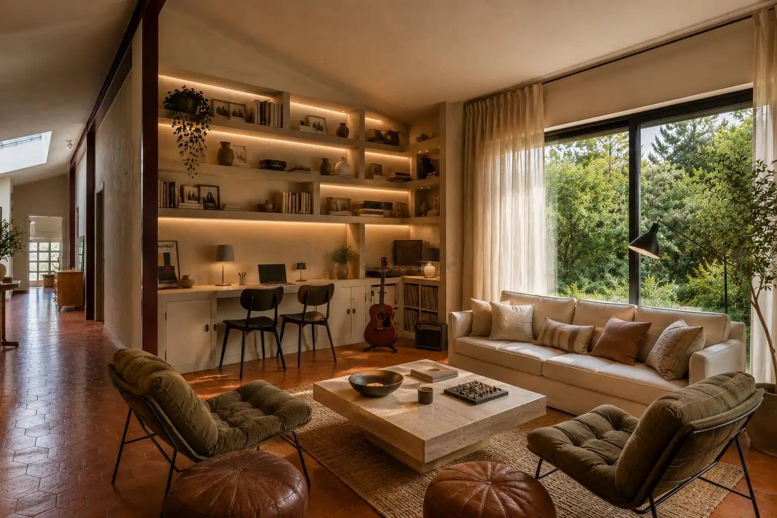 Sala d'estar de Casa o xalet en venda en Las Rozas de Madrid amb Calefacció i Jardí privat