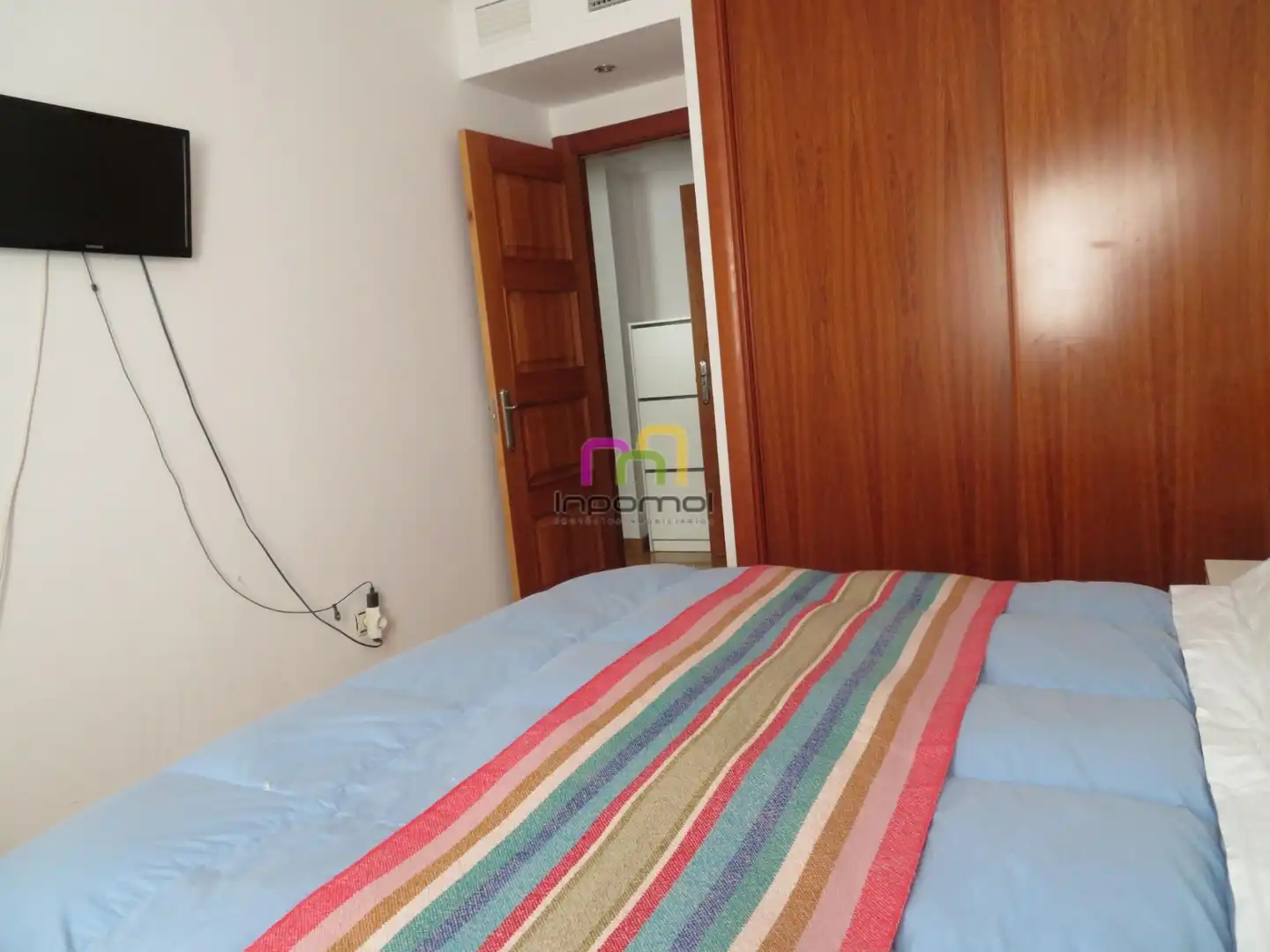 Schlafzimmer von Wohnungen zum Verkauf in Badajoz mit Klimaanlage, Privatgarten und Parkett