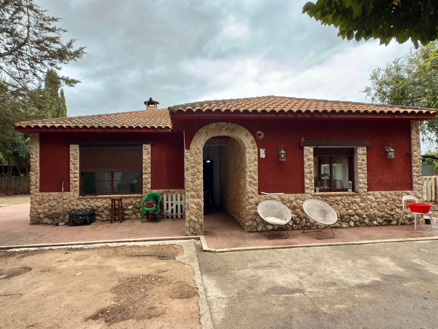 Exterior view of House or chalet for sale in Ciudad Real Capital  with Air Conditioner, Heating and Private garden