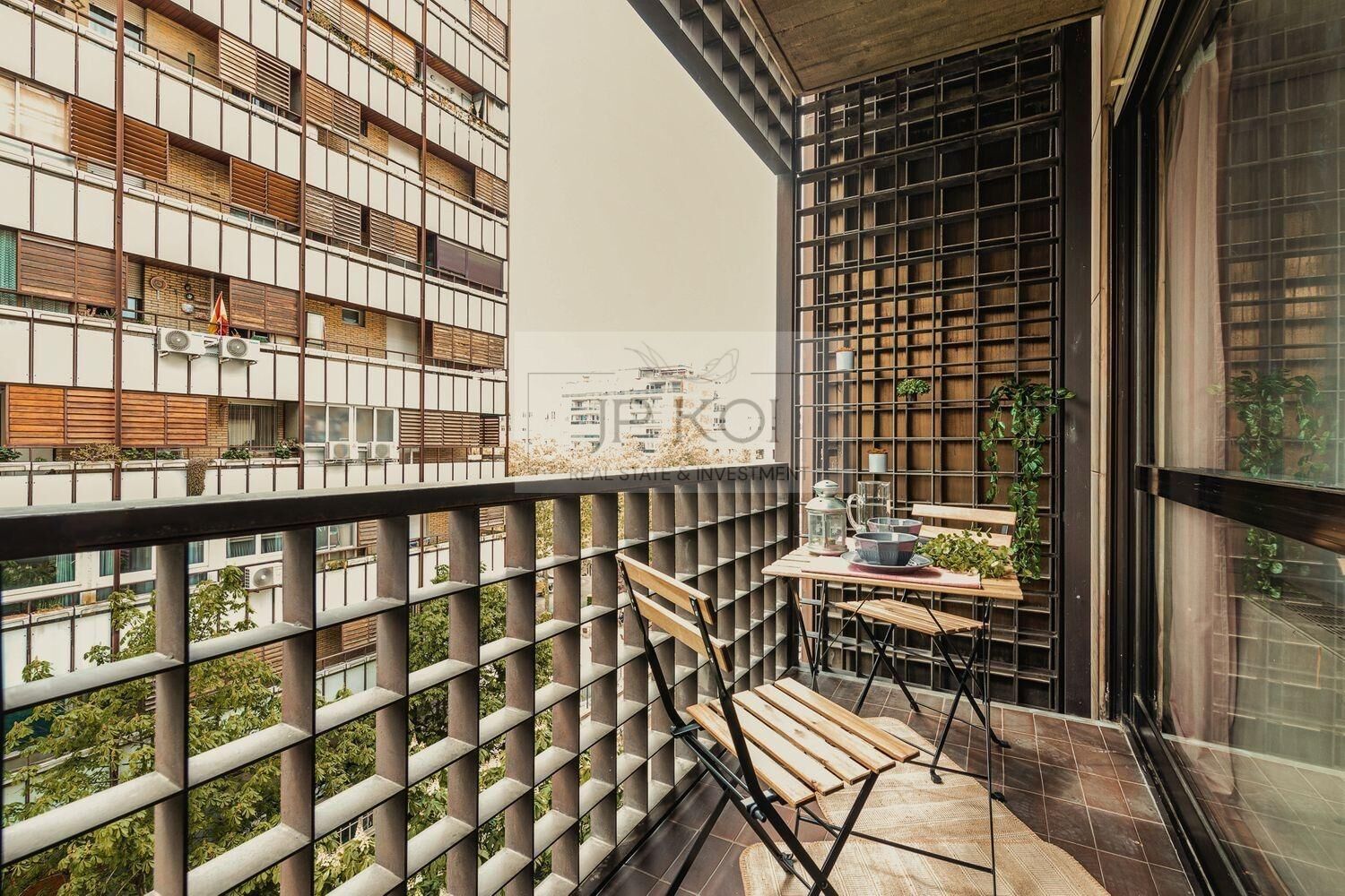 Terrace of Study to rent in  Madrid Capital  with Air Conditioner and Community pool