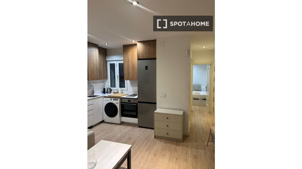 Exterior view of Flat to rent in  Madrid Capital  with Air Conditioner, Heating and Furnished