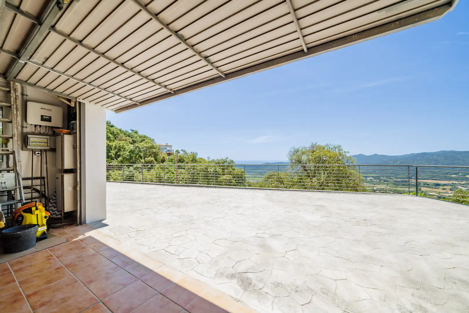 Terrassa de Casa o xalet en venda en Santa Cristina d'Aro amb Aire condicionat, Jardí privat i Parquet