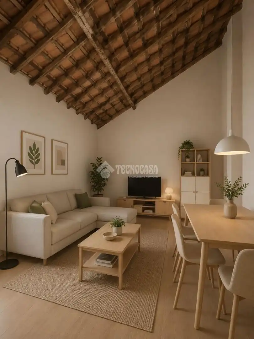 Sala de estar de Casa adosada en venta en Quijorna