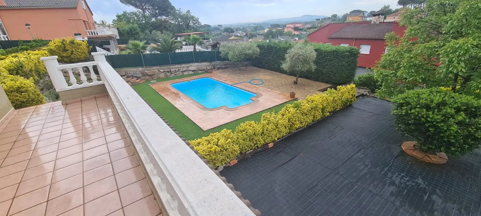 Swimming pool of Houses for sale in Caldes de Malavella  with Air Conditioner, Heating and Private garden