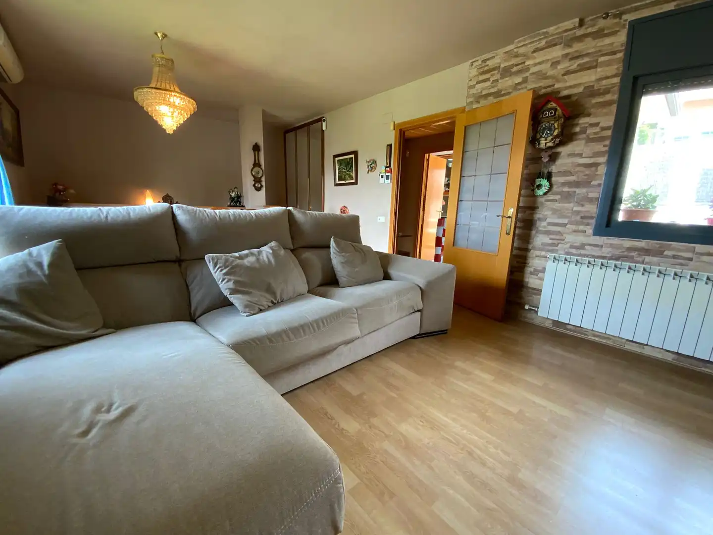 Sala de estar de Casa adosada en venta en Terrassa con Calefacción, Jardín privado y Terraza