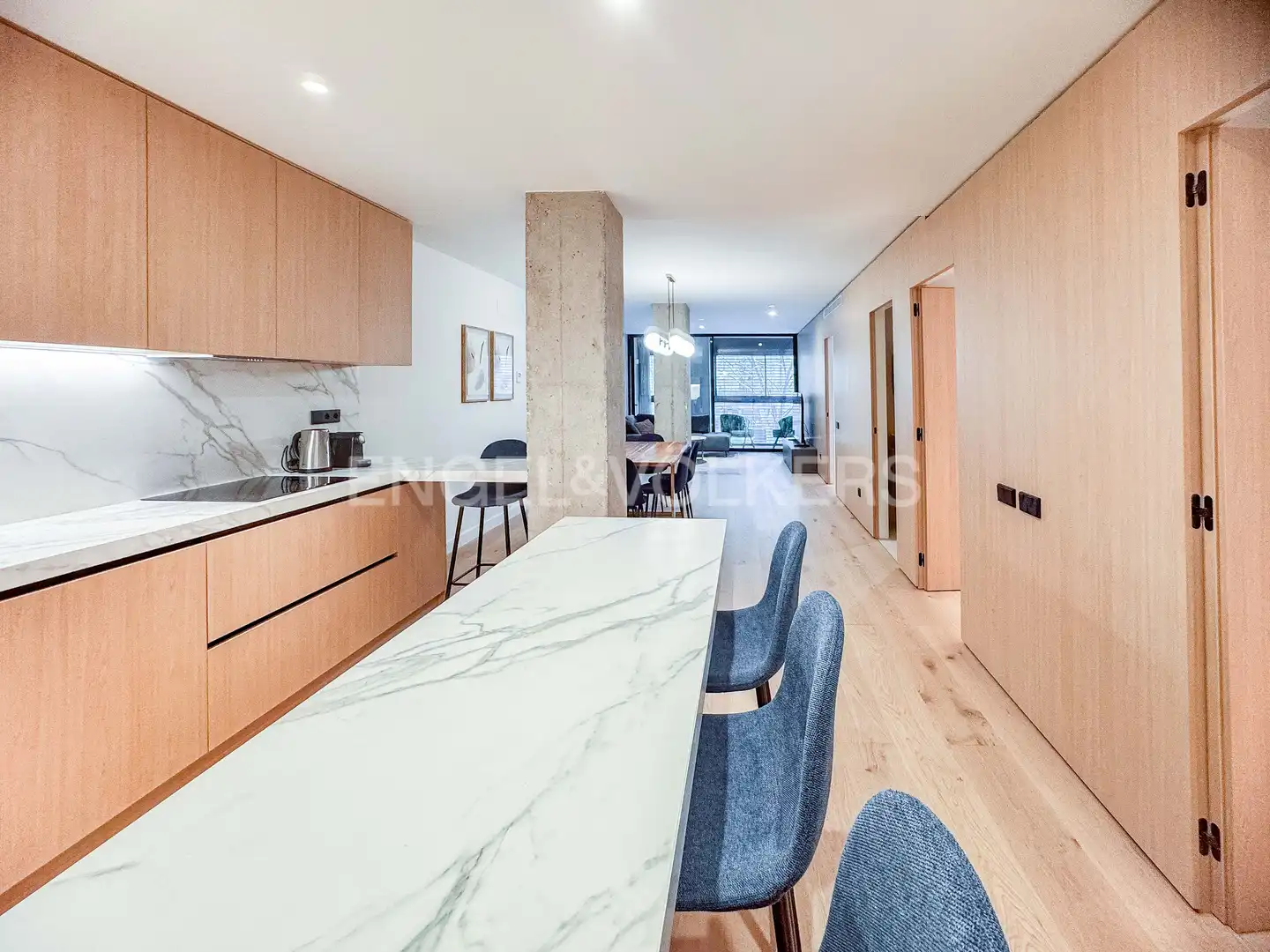 Kitchen of Flat for rent in Barcelona  with Air Conditioner, Heating and Parquet flooring