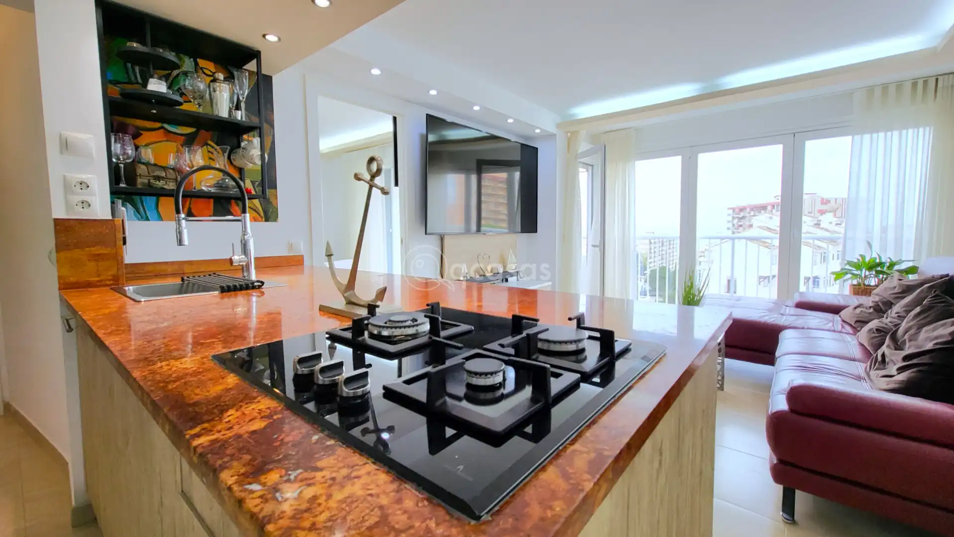 Cuina de Apartament en venda en Benalmádena amb Aire condicionat, Calefacció i Terrassa