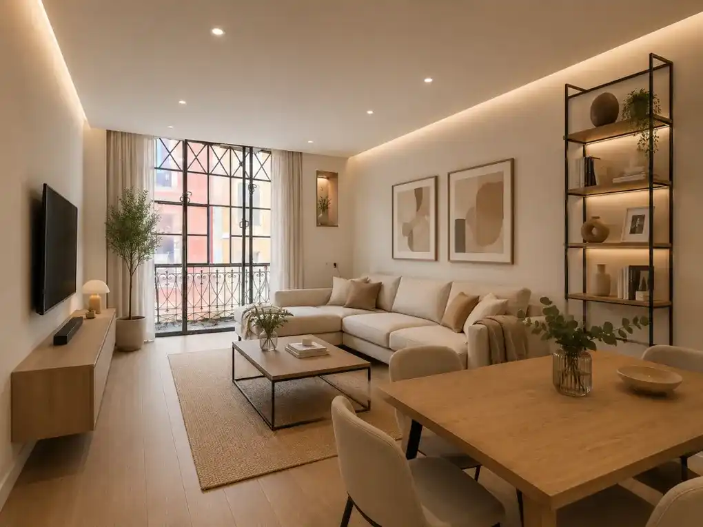 Living room of Flat for sale in Gijón   with Heating