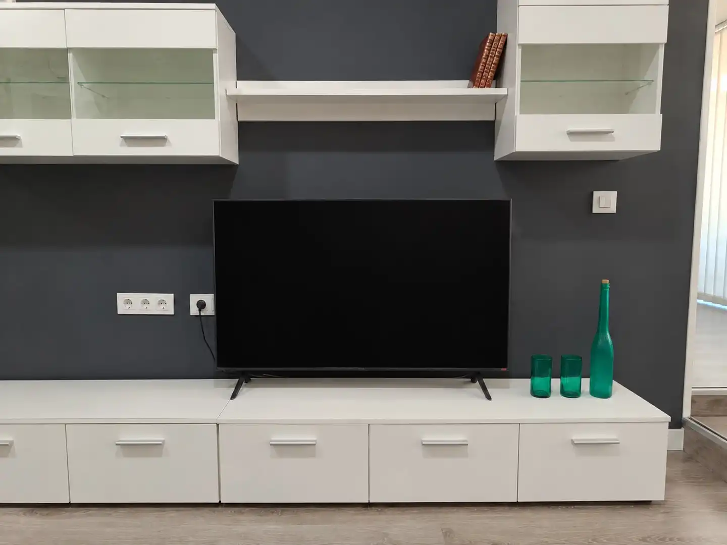 Wohnzimmer von Wohnung zur Miete in Madrid mit Klimaanlage, Heizung und Terrasse