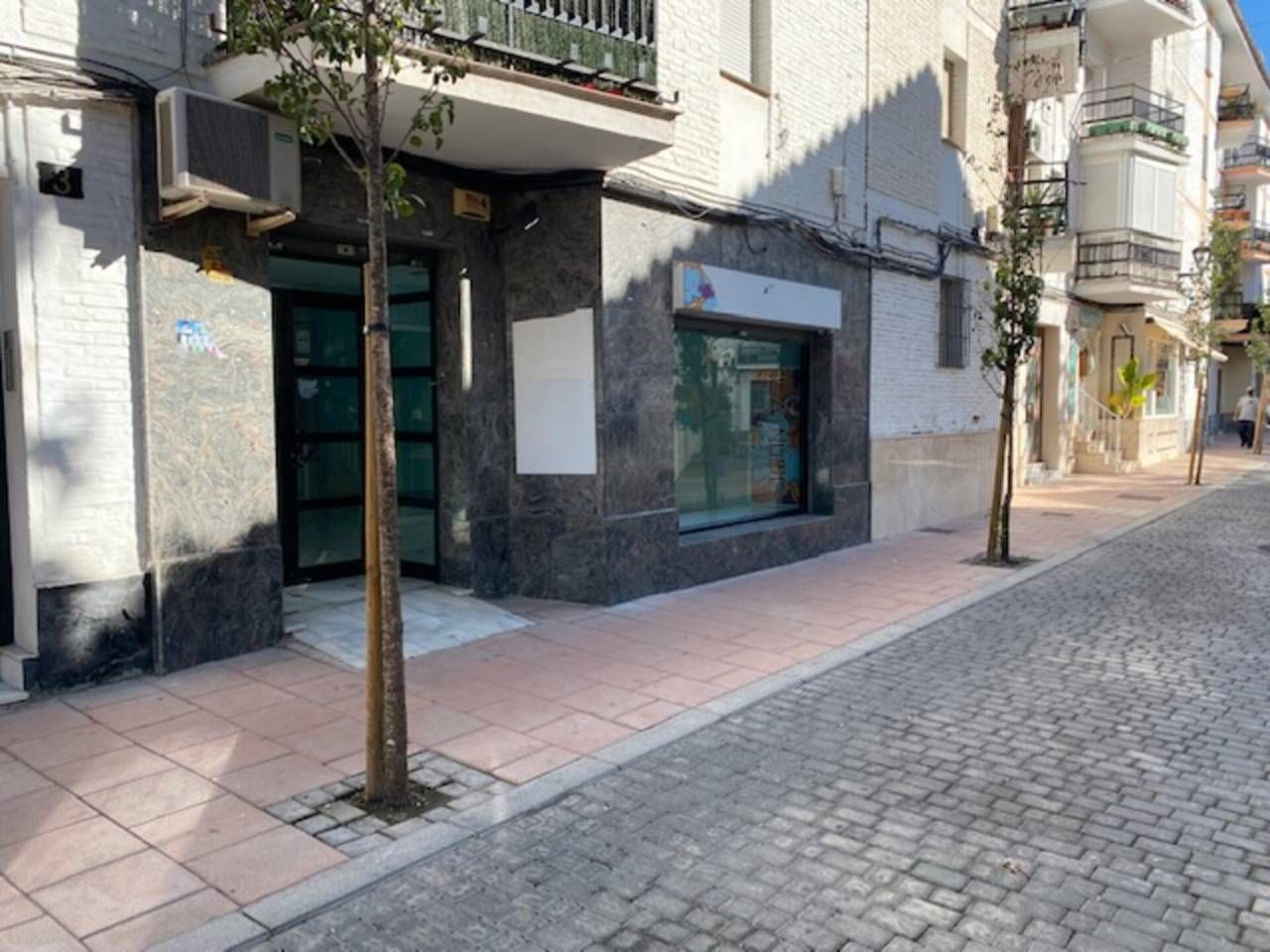 Exterior view of Premises for sale in Estepona  with Air Conditioner