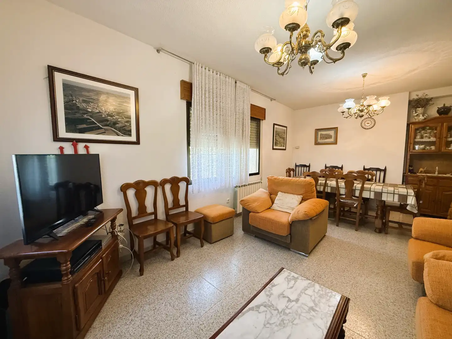 Wohnzimmer von Haus oder Chalet zum Verkauf in Colmenar de Oreja mit Heizung, Privatgarten und Terrasse
