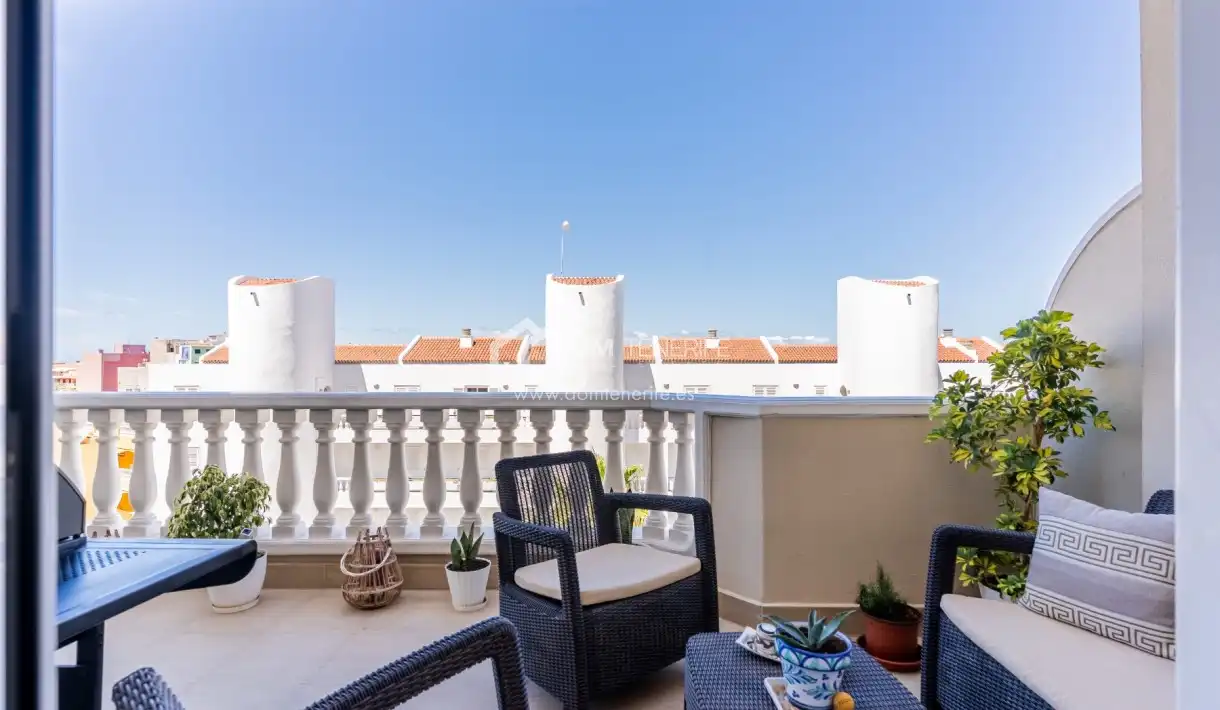 Terraza de Piso de alquiler en Santiago del Teide con Terraza, Trastero y Piscina