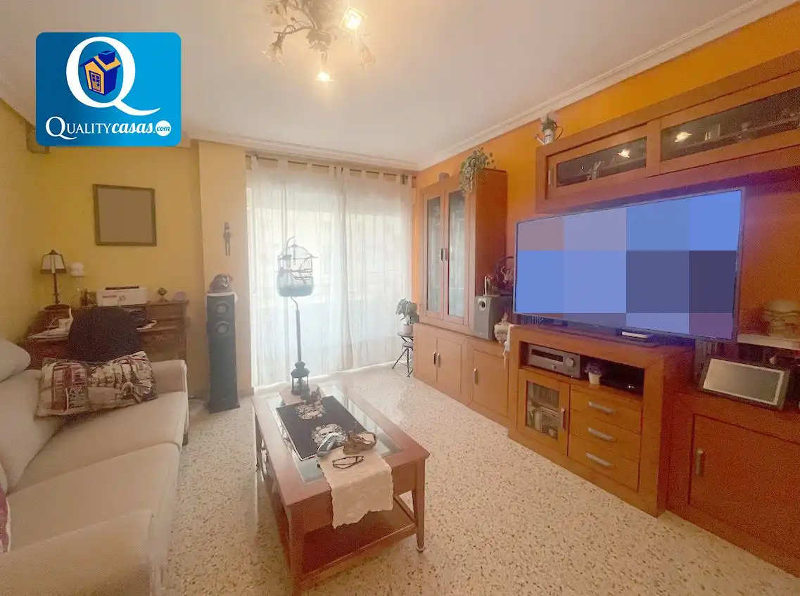 Living room of Flat for sale in Alicante / Alacant  with Air Conditioner, Storage room and Balcony