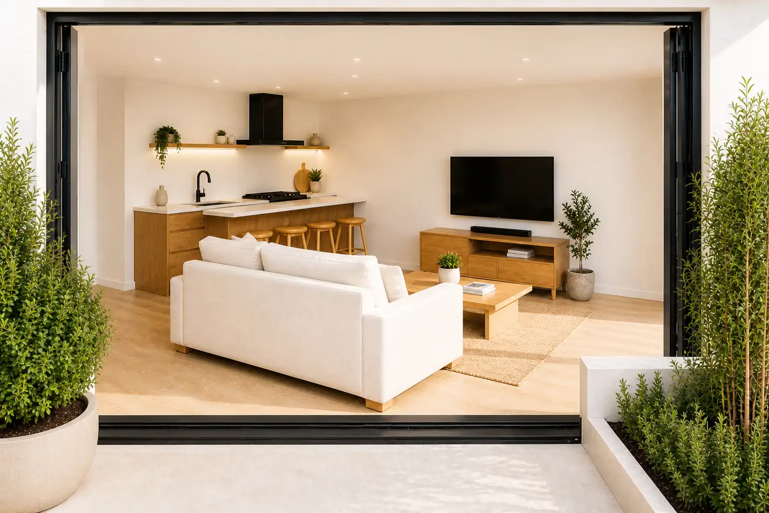 Living room of Apartments for sale in Sanxenxo  with Air Conditioner, Heating and Terrace