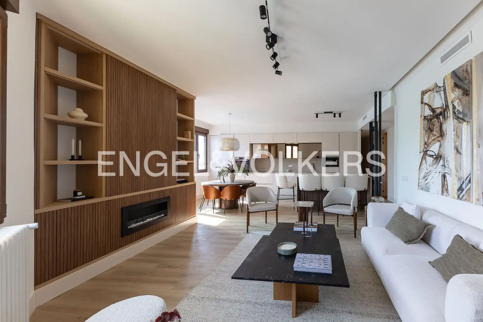 Wohnzimmer von Wohnung zum Verkauf in  Madrid Capital mit Klimaanlage und Heizung