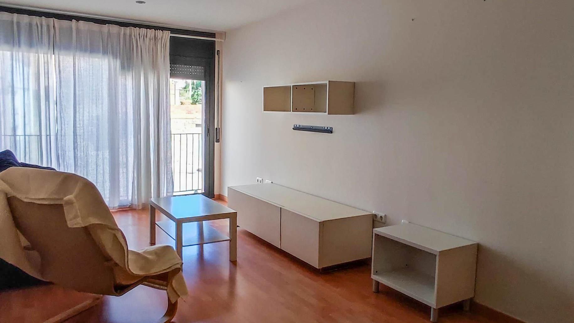 Living room of Flat for sale in Monistrol de Calders  with Heating, Parquet flooring and Terrace