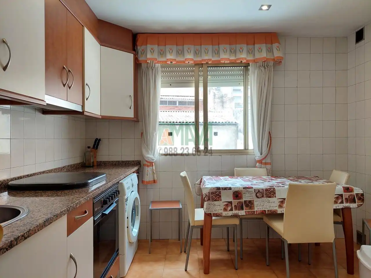 Kitchen of Apartments for rent in Ourense Capital   with Heating, Parquet flooring and Storage room