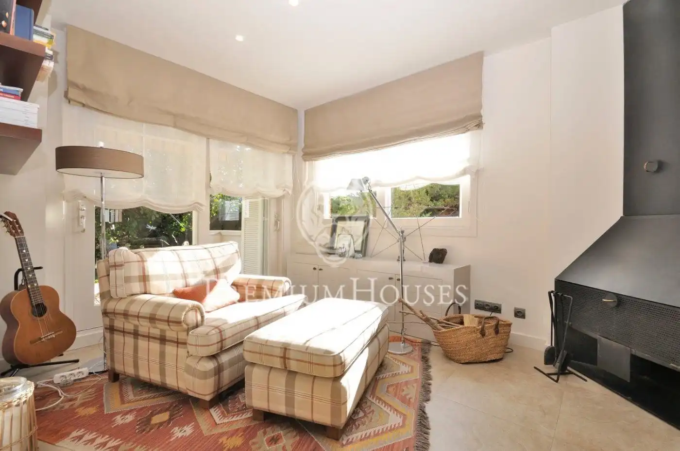 Sala d'estar de Casa o xalet de lloguer en Sant Andreu de Llavaneres amb Calefacció, Jardí privat i Terrassa