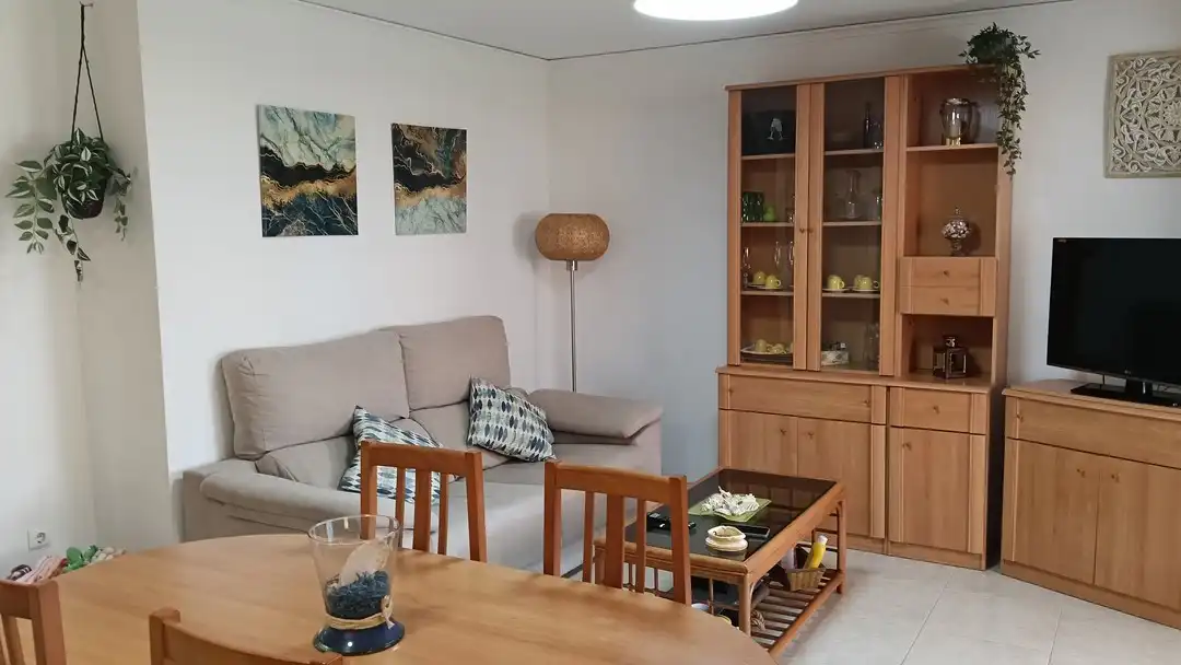 Sala de estar de Apartamento en venta en Xeraco con Terraza, Trastero y Amueblado