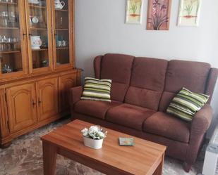 Living room of Flat to rent in Gijón   with Heating, Parquet flooring and Furnished