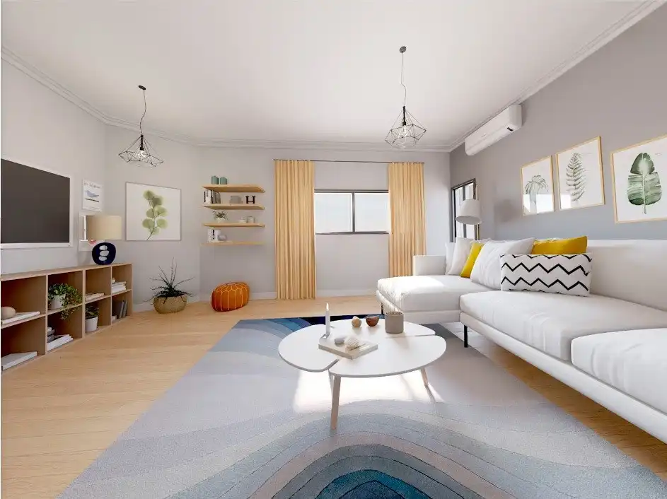 Living room of Apartments for sale in Estepona  with Air Conditioner, Terrace and Furnished