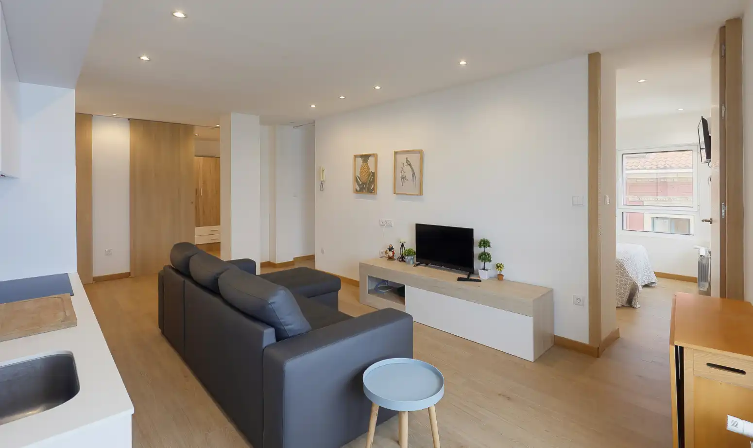 Sala de estar de Piso de alquiler en Gijón  con Calefacción y Amueblado
