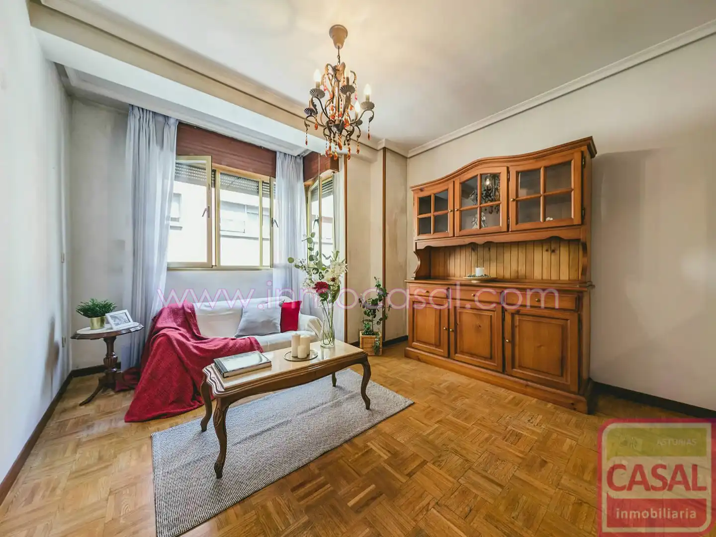 Living room of Flat for sale in Mieres (Asturias)  with Heating, Terrace and Furnished