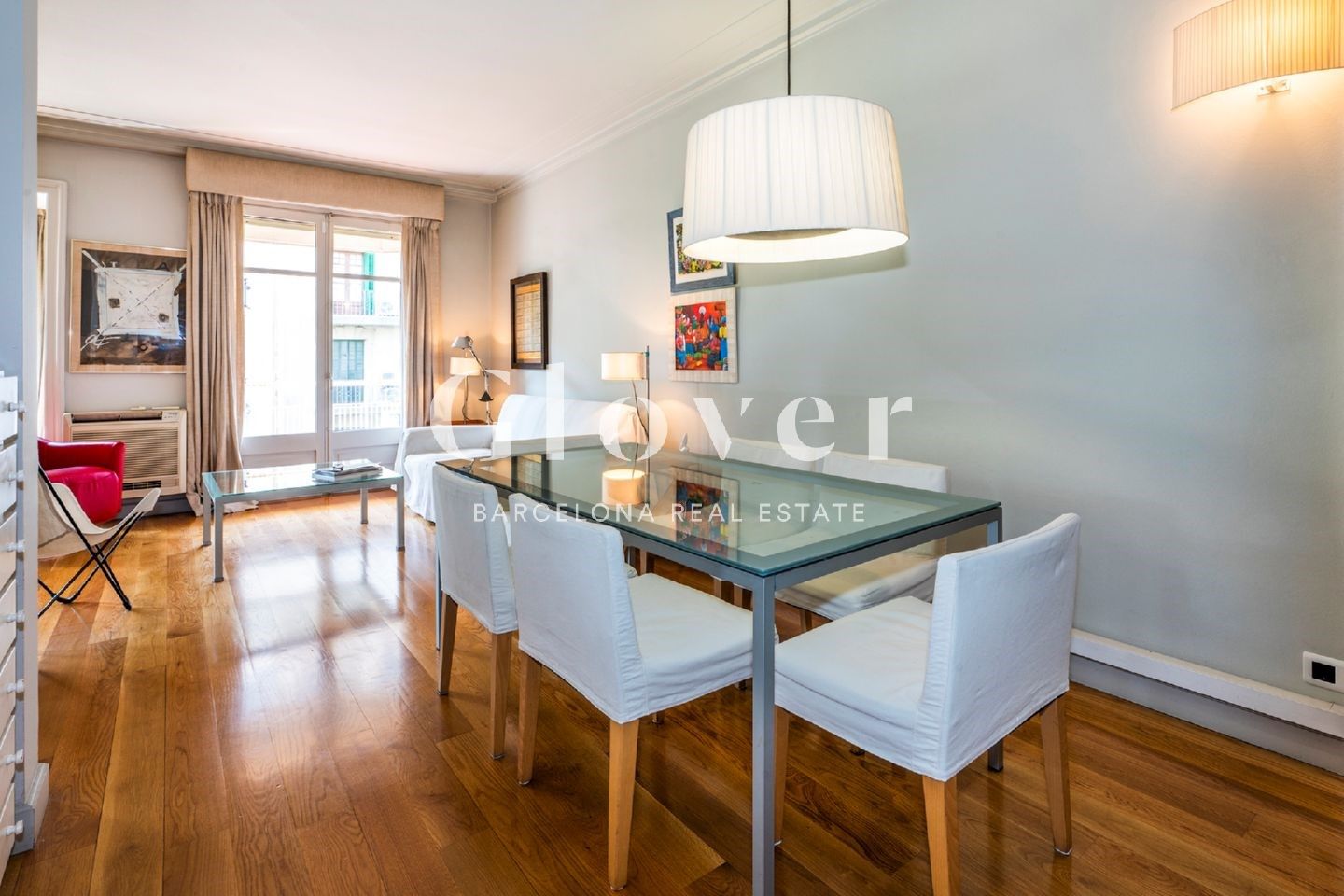 Dining room of Flat for sale in  Barcelona Capital  with Air Conditioner, Heating and Terrace