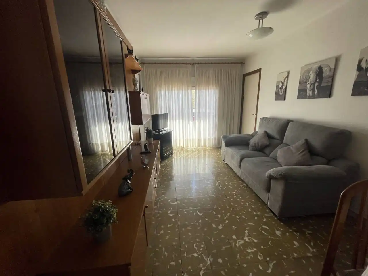 Sala de estar de Apartamento en venta en Granollers con Amueblado y Balcón
