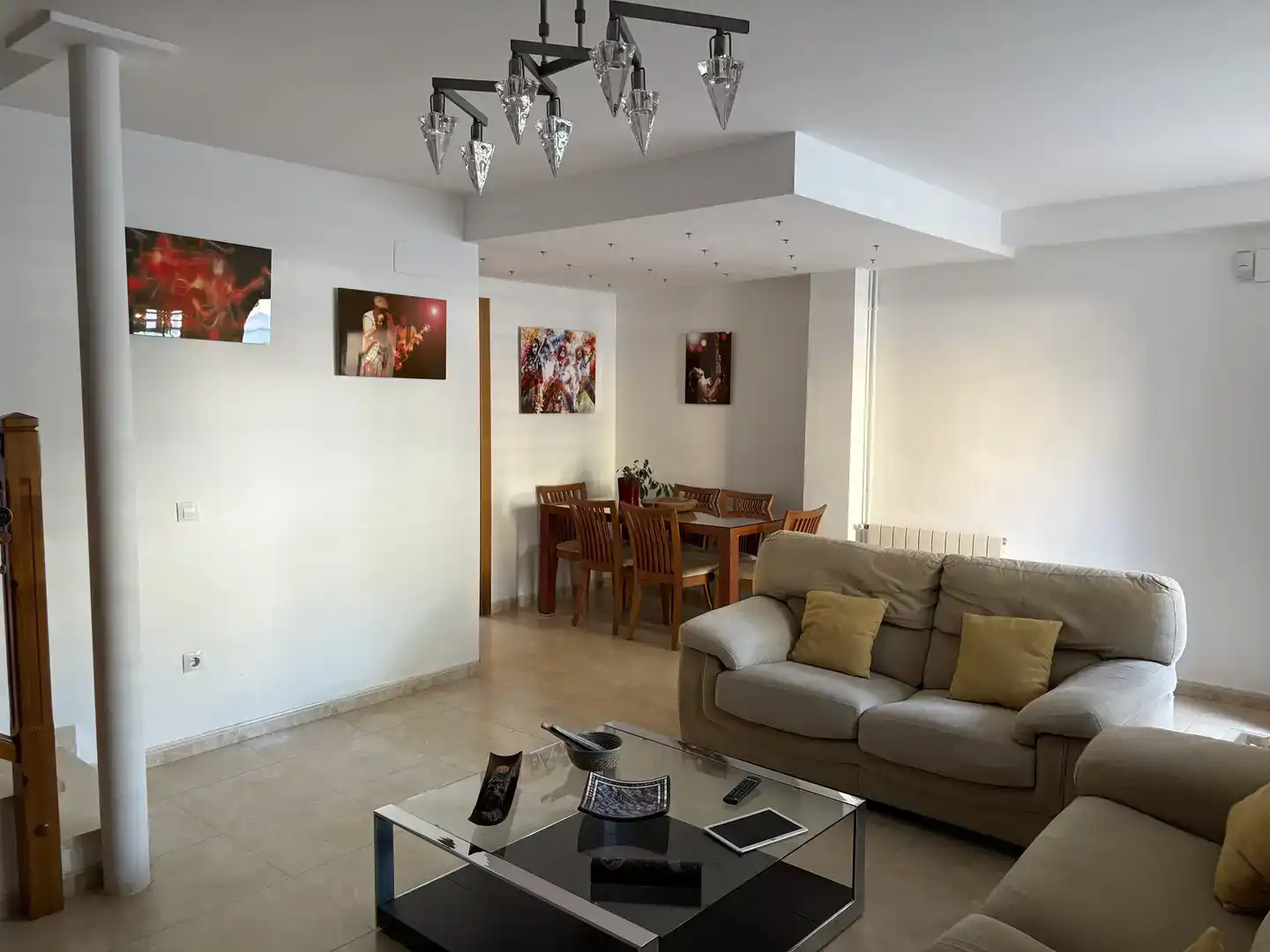 Sala d'estar de Casa adosada en venda en Cullera amb Piscina i Balcó