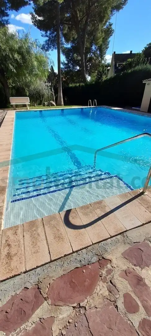 Piscina de Casa adosada de alquiler en La Cañada