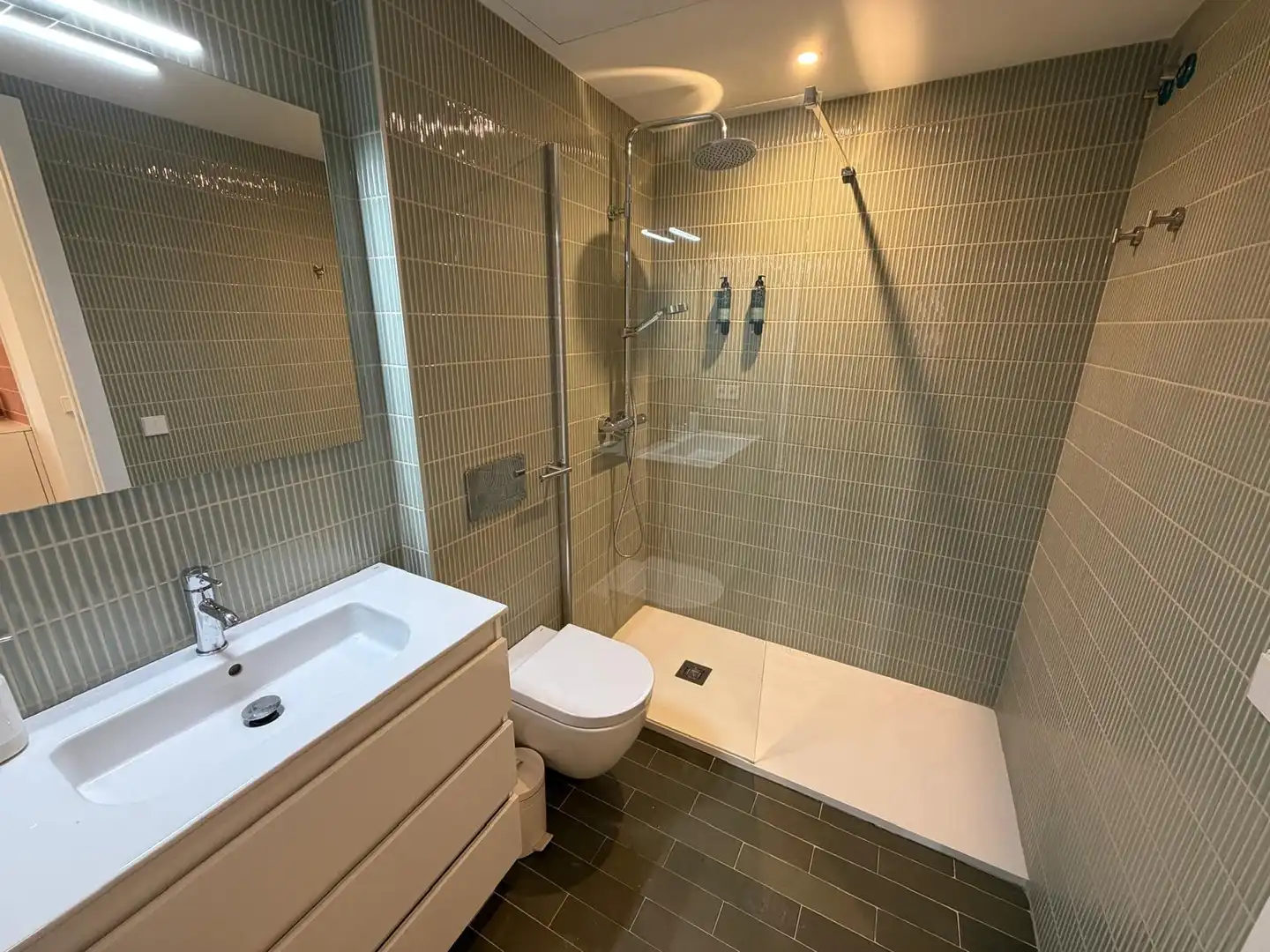 Baño de Piso de alquiler en Girona con Aire acondicionado, Calefacción y Amueblado