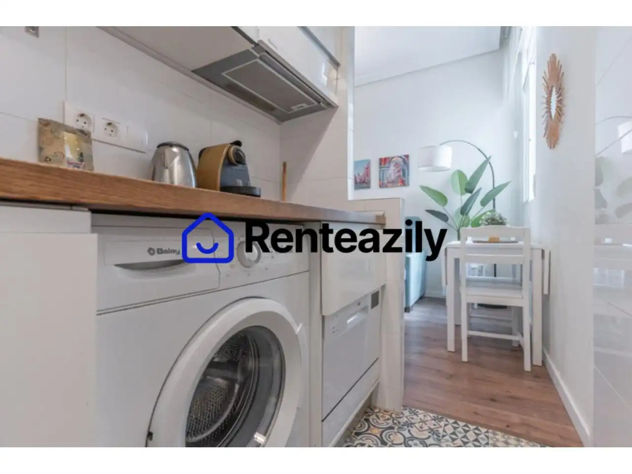 Cuina de Apartament de lloguer en Madrid amb Aire condicionat, Calefacció i Parquet