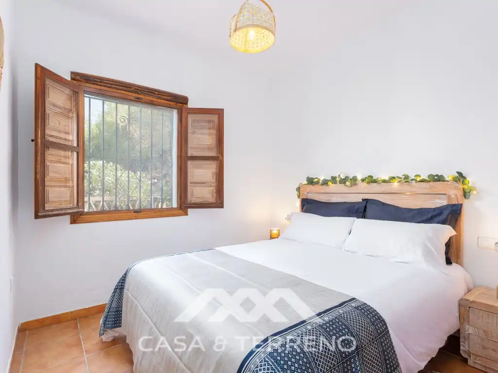 Dormitori de Finca rústica de lloguer en Colmenar amb Piscina