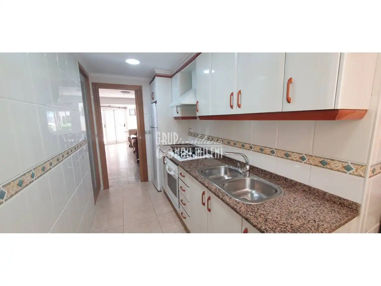 Kitchen of Apartments for rent in Valencia  with Air Conditioner, Heating and Terrace