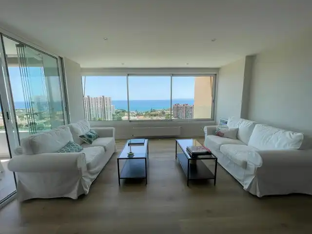 Sala de estar de Piso de alquiler en Alicante / Alacant con Terraza, Amueblado y Internet