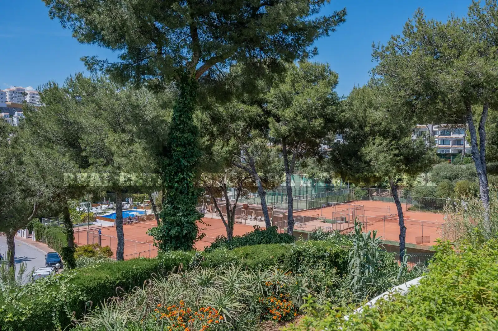 Jardí de Apartament en venda en Mijas amb Aire condicionat, Terrassa i Moblat