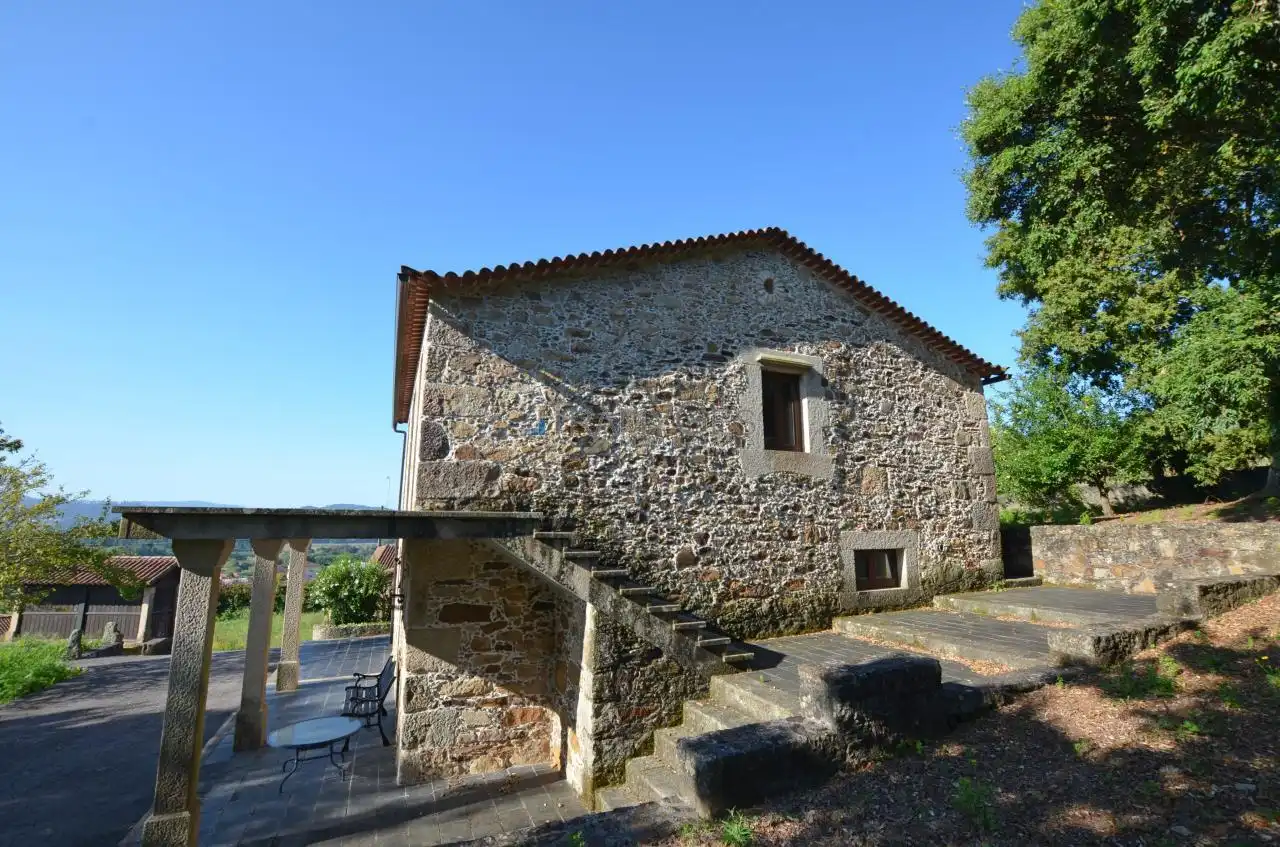Vista exterior de Finca rústica en venta en O Rosal   con Calefacción, Jardín privado y Terraza