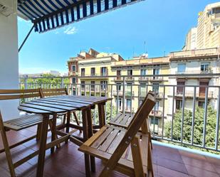 Terrace of Flat to rent in  Barcelona Capital  with Air Conditioner, Heating and Furnished