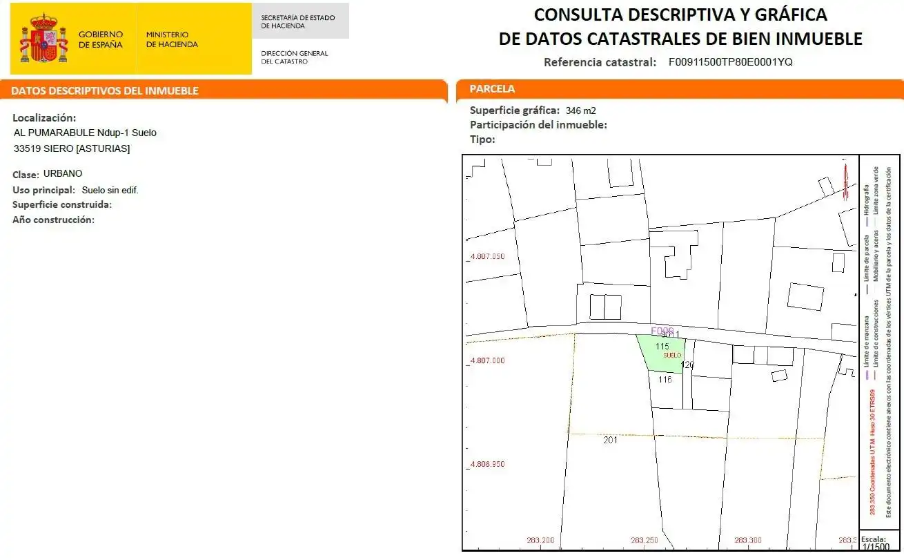 Terreno en venta en Siero