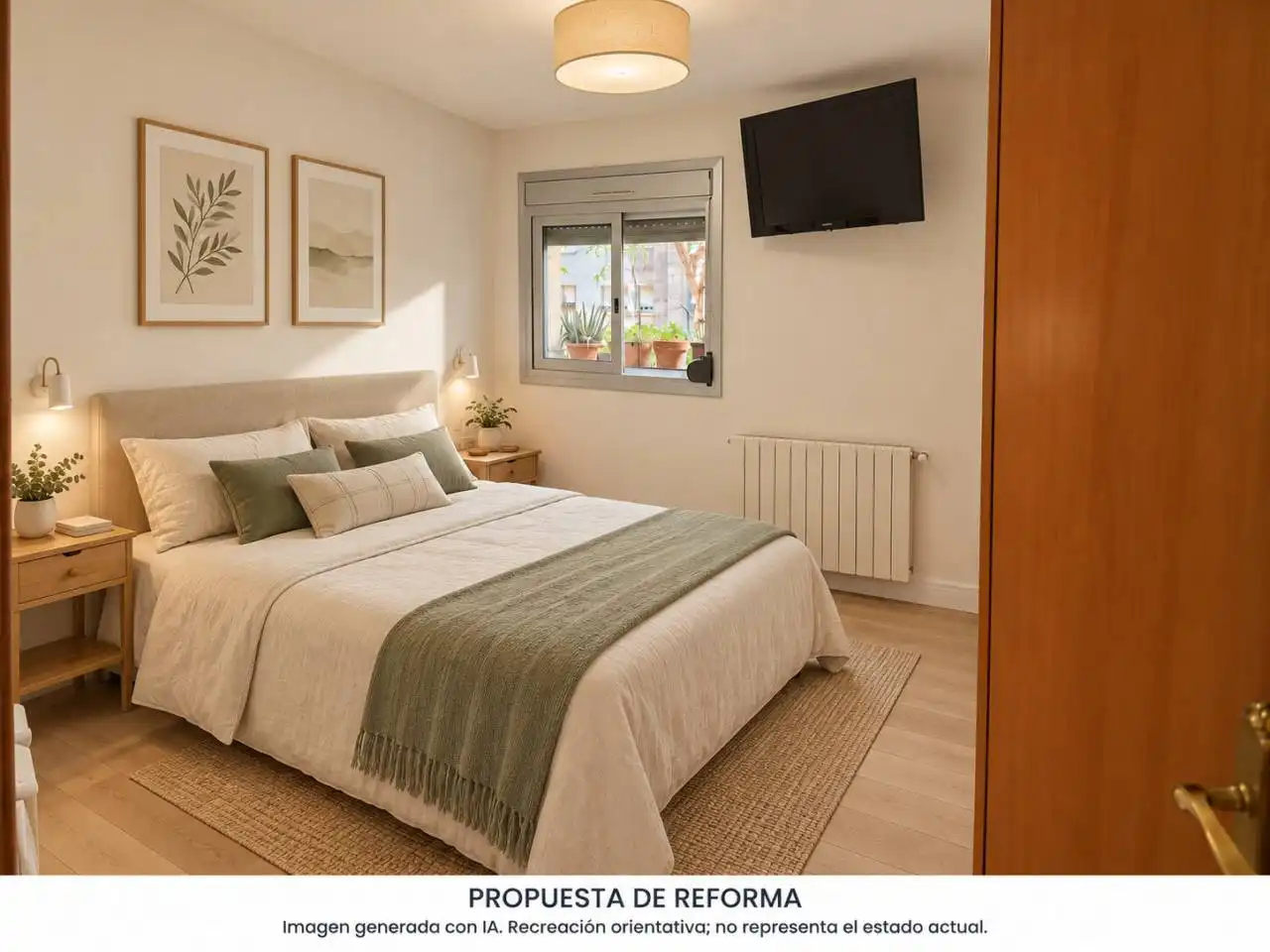 Schlafzimmer von Wohnung zum Verkauf in Sabadell mit Klimaanlage, Heizung und Abstellraum