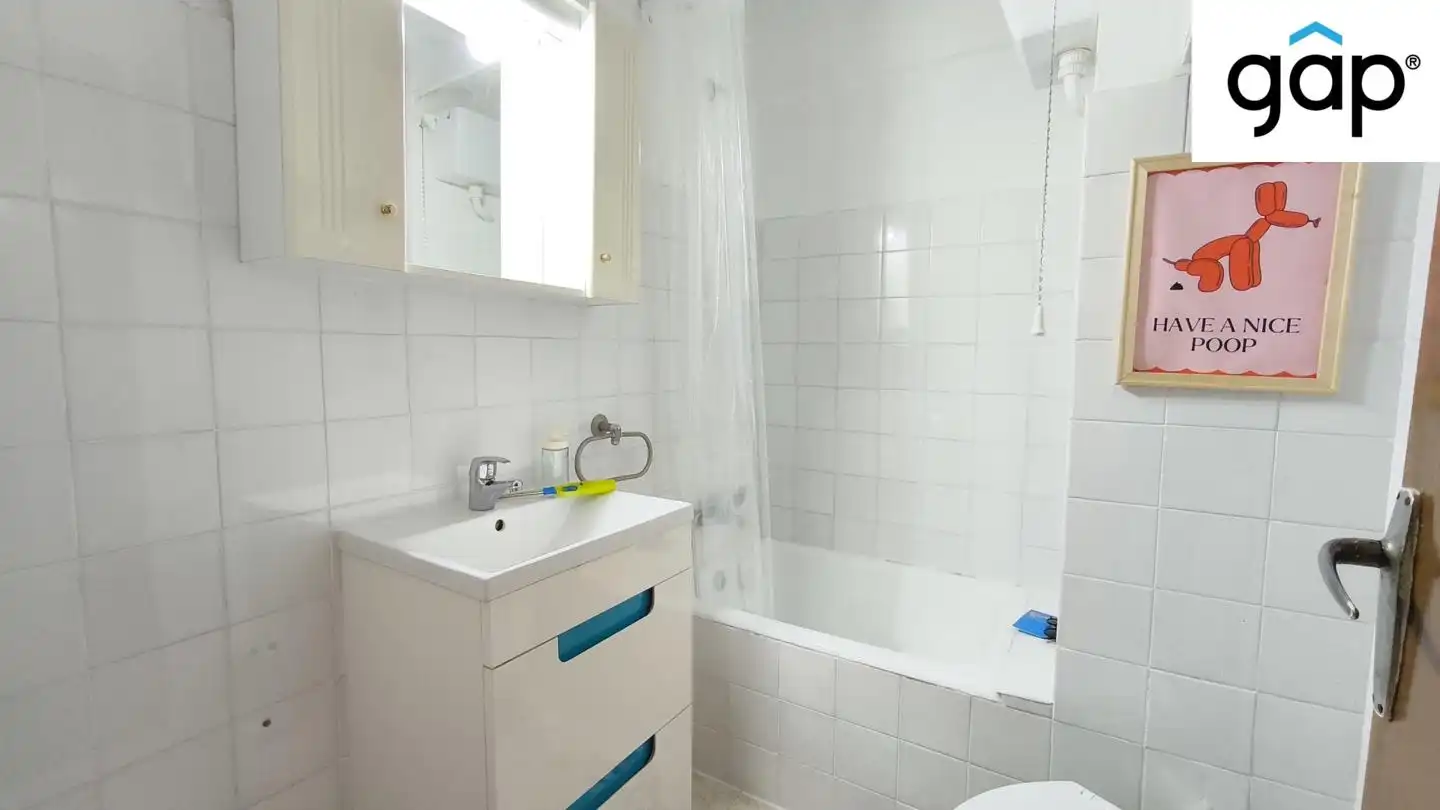 Badezimmer von Wohnung zur Miete in Cuenca mit Heizung, Terrasse und Möbliert