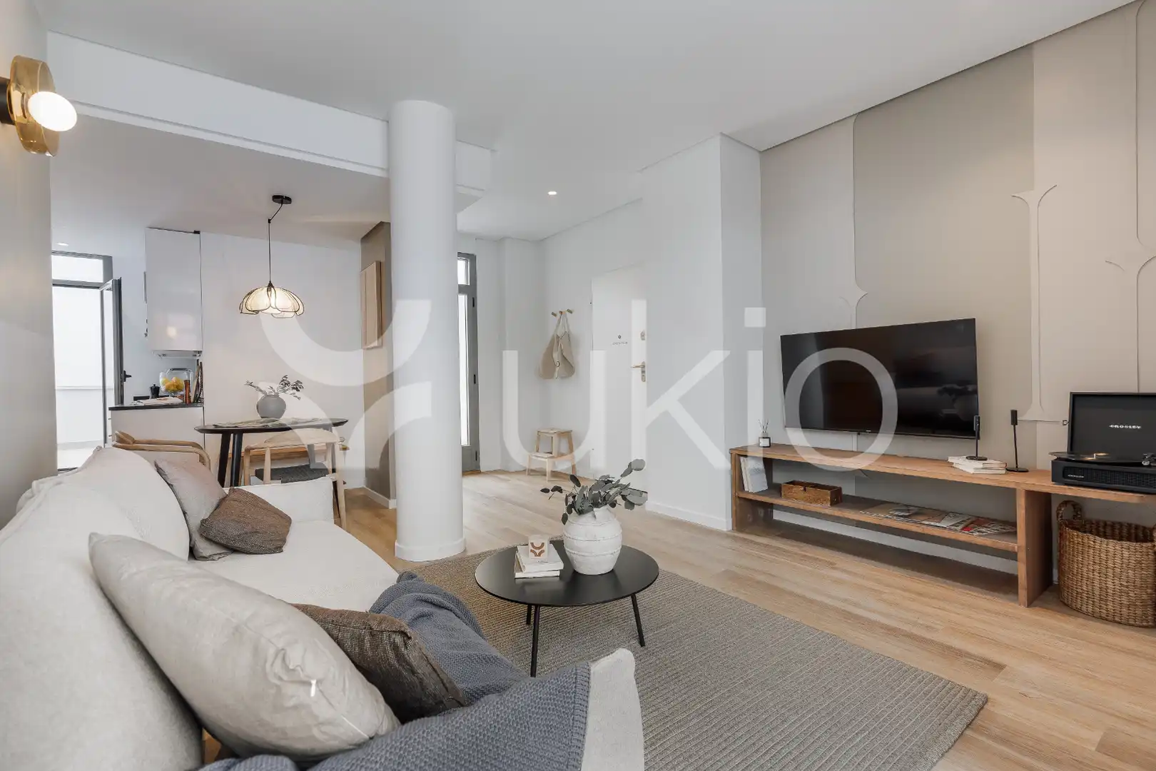 Sala d'estar de Apartament de lloguer en Madrid amb Aire condicionat, Calefacció i Terrassa