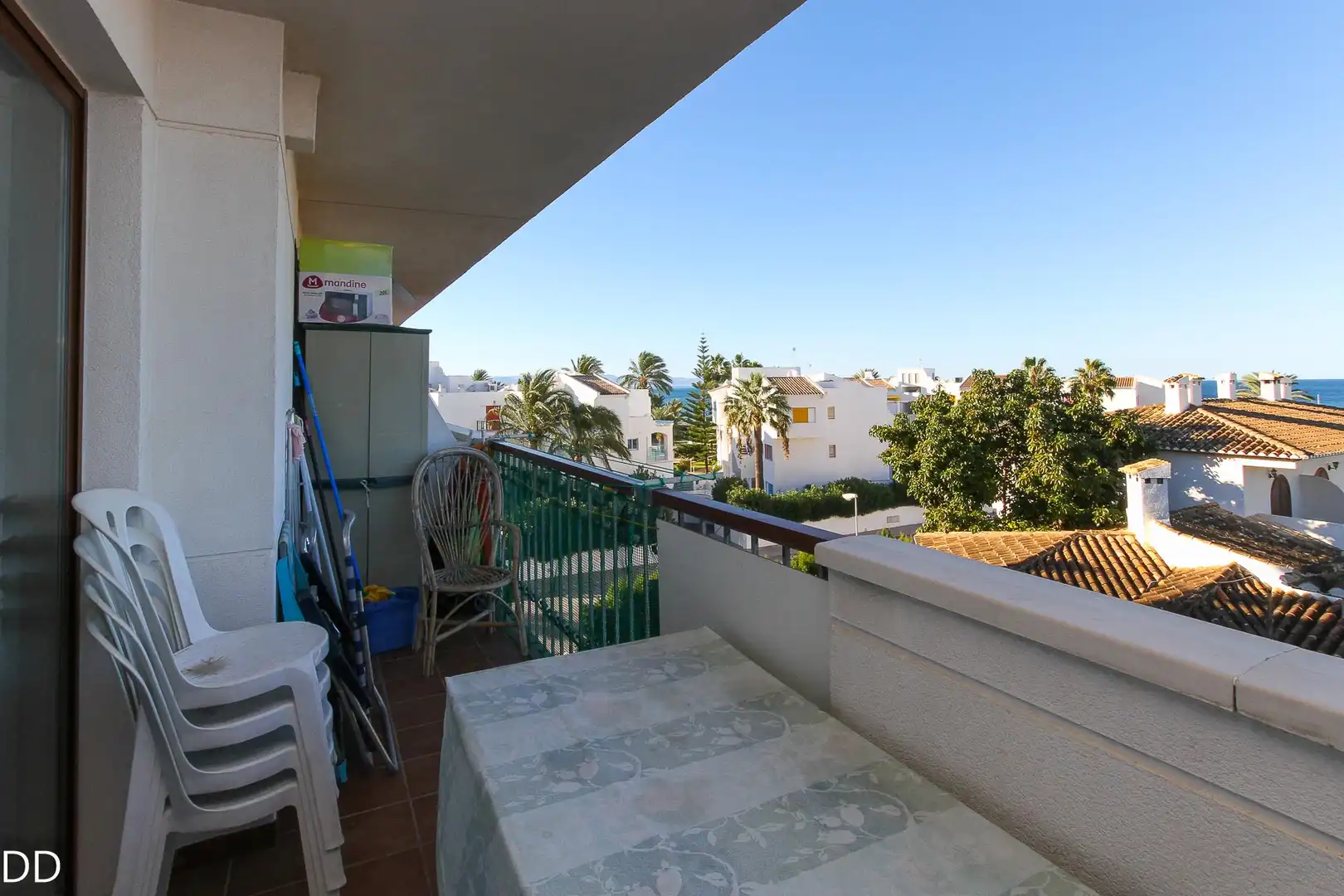 Terrassa de Apartament de lloguer en Dénia amb Jardí privat, Terrassa i Piscina