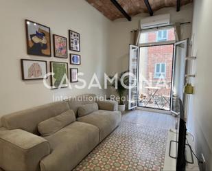 Sala d'estar de Apartament en venda en  Barcelona Capital amb Aire condicionat, Calefacció i Terrassa